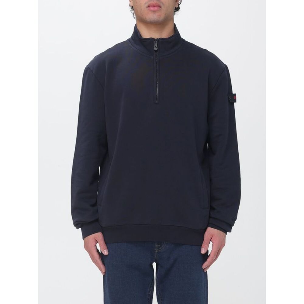 Peuterey Men High Neck Cotton Sweatshirt Peuterey With Half-Zip Closure
